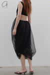 SWAYING/KNIT European Root Rotating Skirt SW23SS2L16 Black